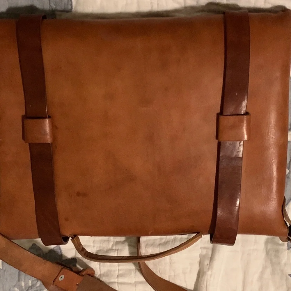 🇲🇽 Authentic Artisan Handmade Mexican Leather Embossed Briefcase 💼
